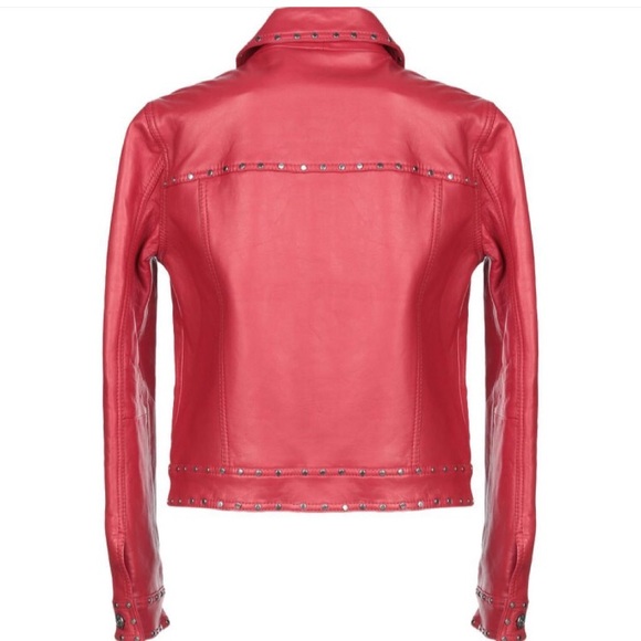 Claudie Pierlot moto studded Leather Jacket (New). - Picture 2 of 7